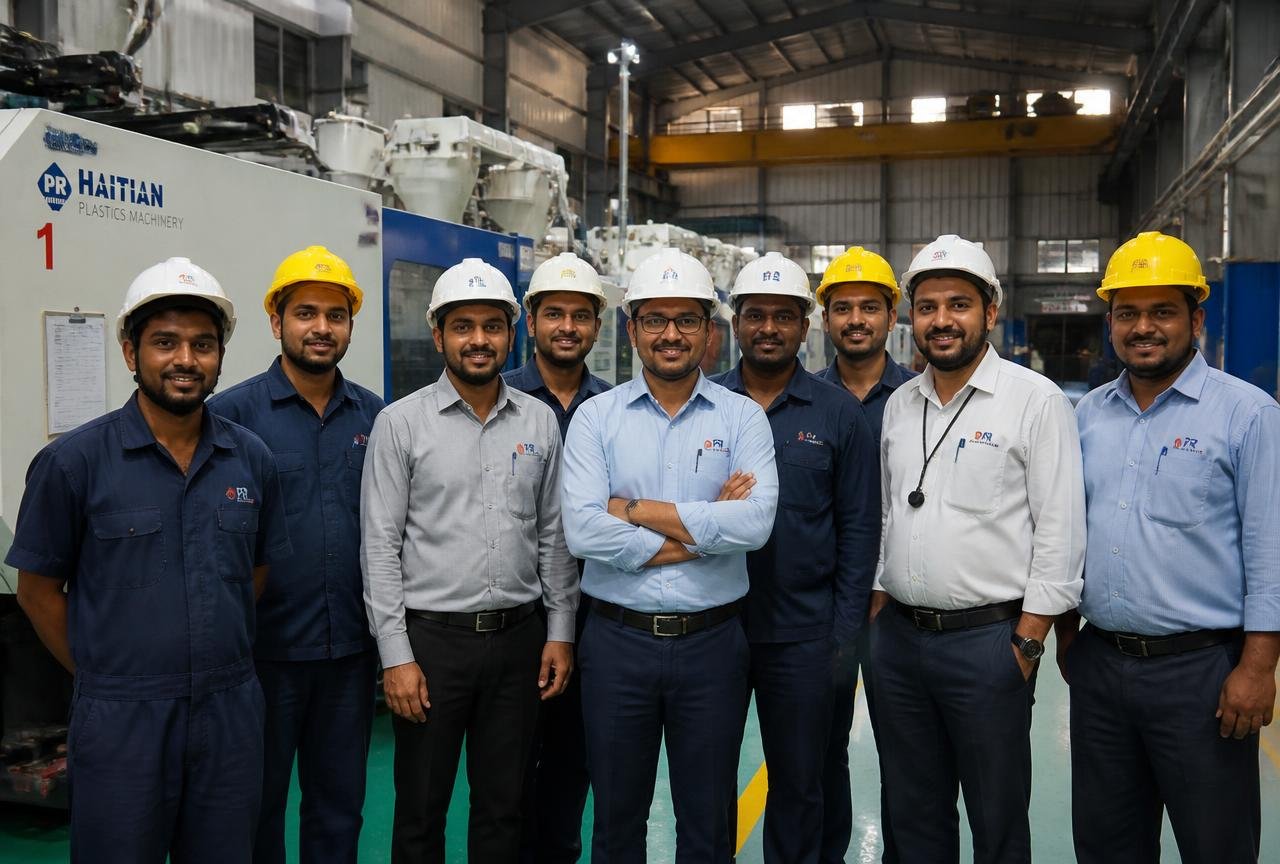 Production and quality team at Axar Plastic Industries